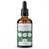 Bio Hanföl für Hunde und Katzen 100ml I 100% Natürlich und Kaltgepresst - Unterstützung für Fell & Haut durch Omega 3-6-9, DE-ÖKO-060