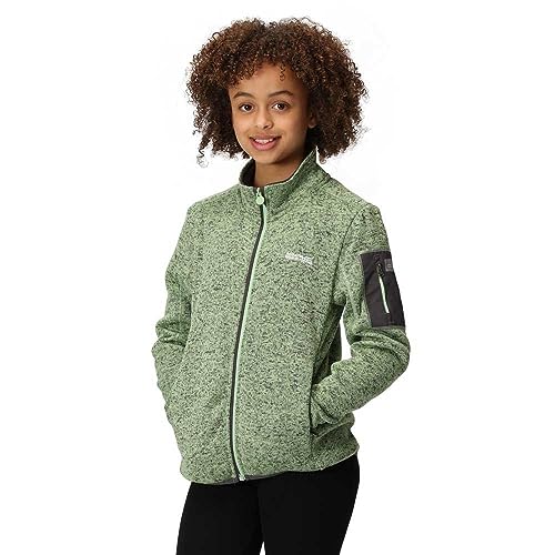 Childrens/Kids Newhill Fleece Jacket (9-10 Years) (Quiet Green/Seal Grey)