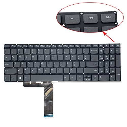 Image of Keyboard for Lenovo IdeaPad 3-15ADA05 / 3-15ARE05 / 3-15IGL05 /3-15IIL05 Laptop in Grey Colour Without ON Off Key 3-15XXX05 (Not Comaptible for 3-15XXX06 Series Laptop)