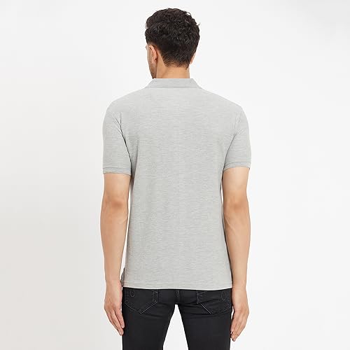 Image of Duke Stardust Men Half Sleeve Cotton T-Shirt (SD51 Grey Melange XL)