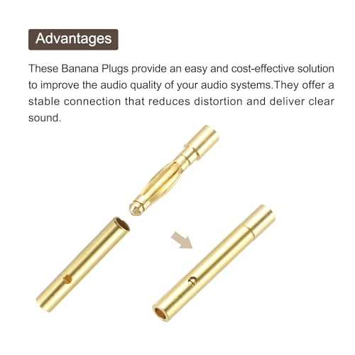 Conectores Banana 15 pares macho y hembra 2mm para altavoz miniatura 4