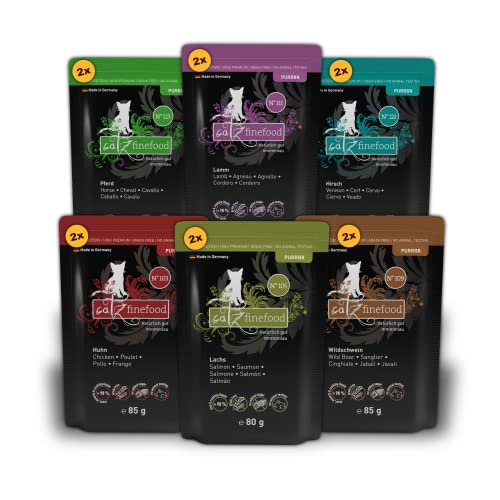 Produktbild von catz finefood Purrrr Collection II Monoprotein Katzenfutter nass - 12 x 85 g
