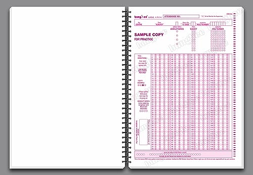 Image of UPSC prelims OMR Sheets Practice 2025, 180 MCQ - (A4 Size Loose Sheets) (Sipral Bound - A4 Size, 80)