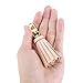 Handmade Vachetta Leather Mini Tassel to Dress Up Pochette Eva Clutch Wallet (Apricot)