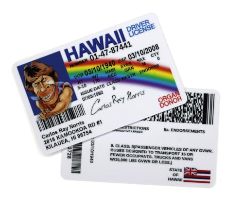 2x Fake ID Chuck Norris lustiger Scherzartikel Ausweis unechte Driver License für Geburtstag als witziges Gag Geschenk (2er Pack) für 6,00 EUR bei Amazon Bild: 2x Fake ID Chuck Norris lustiger Scherzartikel Ausweis unechte Driver License für Geburtstag als witziges Gag Geschenk (2er Pack) für 6,00 EUR bei Amazon