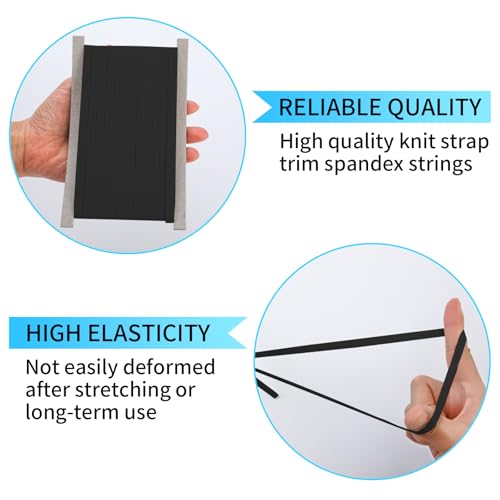 image for Airisoer Elastic Band for Sewing, 1/4 Inch x 12 Yards High Elasticity 