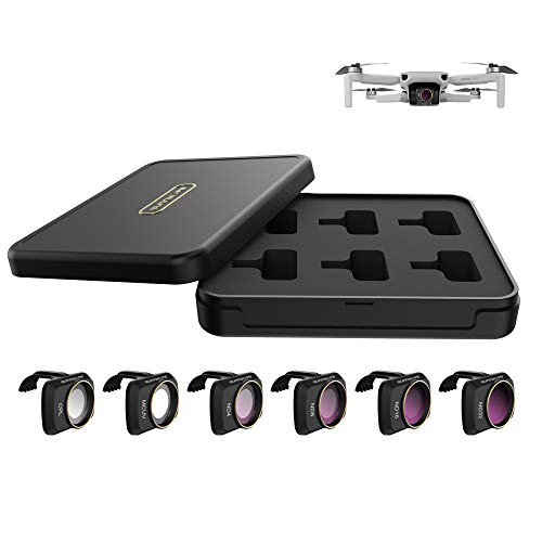 GLOBACT Lens Filter Set Kompatibel mit DJI Mavic Mini/Mini 2/Mini SE Zubehör 6-teiliges Objektivfilter-Set Filter Combo…