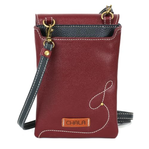 Image of CHALA RFID Criss Crossbody Cell Phone Purse - Women Faux Leather Xbody Handbag with Adjustable Strap
