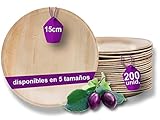 𝐒Ó𝐋𝐈𝐃𝐀 𝐘 𝐏𝐑Á𝐂𝐓𝐈𝐂𝐀 – Nuestra vajilla orgánica para fiesta es ligera pero resistente y también se puede usar en el microondas, el horno y el congelador. Además, es resistente a aceites y líquidos. Nuestros platos de 15 cm son ideales para aperitivos, postres y tartas