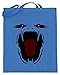 Sac en toile de jute de qualité supérieure (avec long anse) - Motif monstre - Pour Halloween - Design simple et amusant, bleu, 38cm-42cm