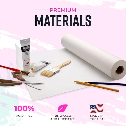 image for Bryco Goods 18”x1200” (100’) White Wrapping Paper – Kraft Pape