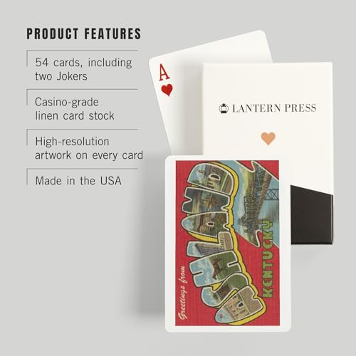 Baraja de cartas Lantern Press Ashland Kentucky póker miniatura 3