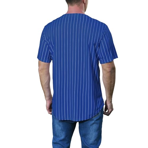 Camiseta de béisbol para hombre Yuji Itadori, rayada, manga corta, cuello en V, con botones, camiseta deportiva talla S a 4XL miniatura 4
