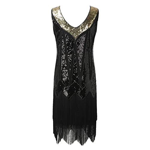 Robe Années 1920 Paillettes Perlées d'Exception Style Vintage