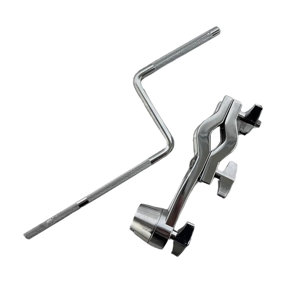 Support de grosse caisse cowbell réglable avec pince de serrage pour pied de batterie