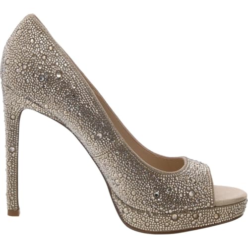 Betsey Johnson Womens Dane Rhinestone Peep-Toe Pumps2