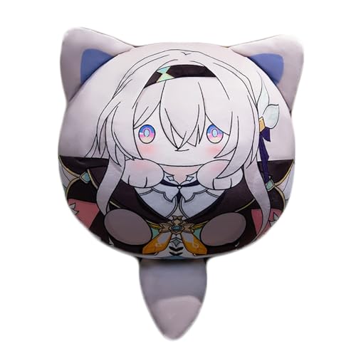 ZJNLC Manga Anime Throw Pillows para Honkai Star Rail Firefly, Dibujos Doble Cara para Decoración del Hogar y Coches,10cm+32cm