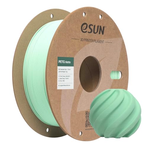 eSUN PETG Matte Filament 1KG, Shine-Free Color, Frosted Texture, Mint Green