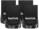 SanDisk 256GB Ultra Fit USB 3.1 Flash Drive - SDCZ430-256G-G46, Black (Pack of 4)