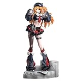 Qiufman Asuka Langley Soryu Figura Anime Figuras de Acción Escultura 33 cm PVC Modelo Anime Girls Estatua de Pie Decoración Coleccionables Regalo