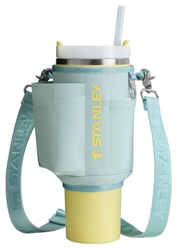Image of STANLEY All Day Quencher Carry All for 40 oz Tumbler with Handle | Crossbody Bag with Phone Holder Pocket, Card Sleeve & Detachable Strap | Water Bottle Carrier Bag | BPA-Free |