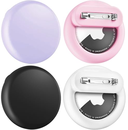Wowwat 4 Pack Kids Hidden Case for AirTags 2nd 2026 and AirTags 1st 2021, Anti-Lost for Kids with...