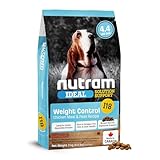 Nutram I18 Healthy Weight Management Dry Dog Food | High Protein, Low Fat Chicken Meal & Peas Kibble | Muscle Builder Formula for All Breeds (4.4 Pounds)