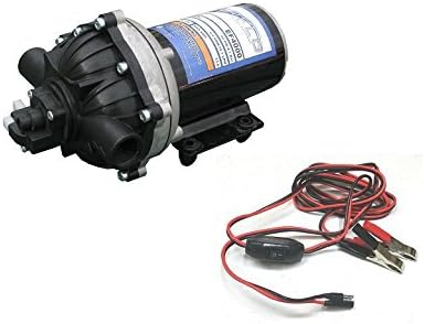The ROP Shop New 3.0 GPM 60 psi 12 Volt Diaphragm ON Demand Water Pump w/Wire Power Harness