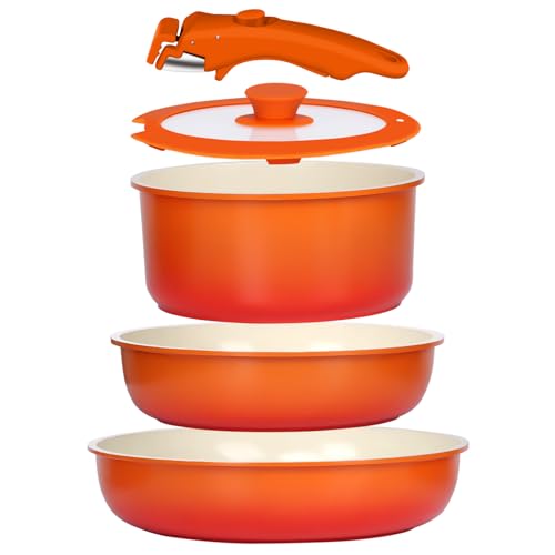 GiPP �����̂Ƃ�� �� �t���C�p���Z�b�g 5�_ IH �K�X�ΑΉ� �Z���~�b�N�R�[�e�B���O �t�b�f�s�g�p 6�w�\�� �y�� �������ɂ��� �H��@�Ή� �I�[�u�������� PFOA PFOS PTFE �t���[�y��N�ۏ؁z�I�����W�O���f�[�V����