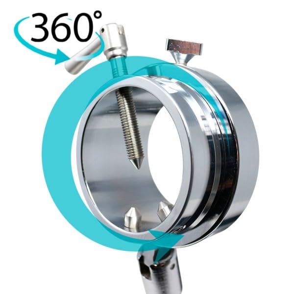 Jamonero Profesional Gourmet Basculante y Giratorio 360º. Soporte de Jamón y Paleta Alta Estabilidad. Base APM-500 Antideslizante para Corte Ergonómico Seguro en Cocina y Hostelería
