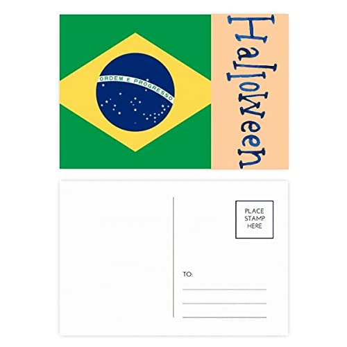 Cartes postales Brésil drapeau Amérique du Sud pour remerciement original sans monotonie