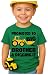 Tstars Promoted to Big Brother and Digging It T-Shirt - Toddler Kids Sibling Shirt - Pregnancy Reveal Gift for Boys 3T Green