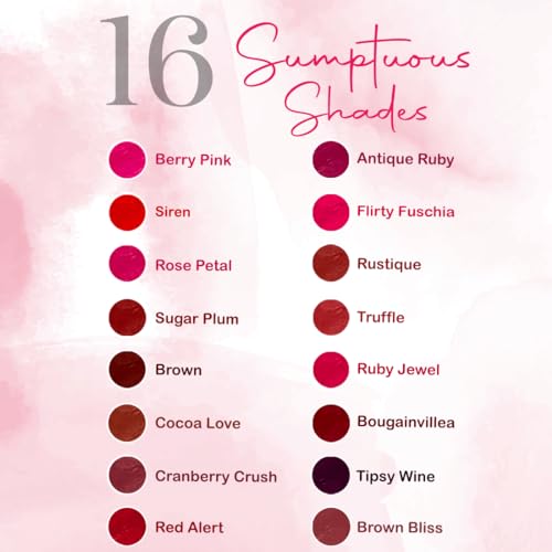 Image of COLORESSENCE Intense Liquid Lip Color | Long Lasting, Smudgeproof, Waterproof and Intense Color Formula for Long Lasting Effect | 9+ Hours Intense Wear & Velvety Matte Finish | Sugar Plum | 8ml