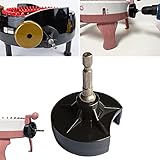 Knitting Machine Adapters,Quick Knit Power Adapter with Hex Steel Bit,Crank Handle Adapter for 22/40/48 Needle Knitting Machine,Knitting Power Adapter for Power Screwdriver Quick Knit Attachment Black