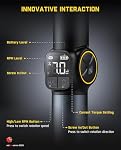 Fanttik Fold S1 APEX 3.7V Cordless Screwdriver, Electric Screwdriver 20 Bits, 8 Torque Settings Max 7N.m, Screen Interaction, Pivot Handle, High/Low RPM Option, 1/4''Hex, Ideas DIY Tool - Deluxe Case
