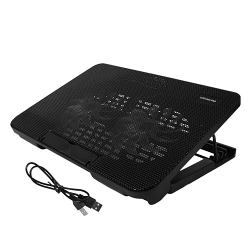 Base de refrigeración para laptop con doble ventilador USB miniatura 1