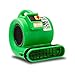 B-Air Grizzly Gp-1 1 HP Air Grizzly Mover Carpet Dryer Floor Fan for Water Damage Restoration Equipment & Pet Cage Dryer Green