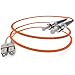 SpeedaLite UNC 1M SC to ST Fiber Patch Cable OM2 50/125 DX 1 Meter, Multimode