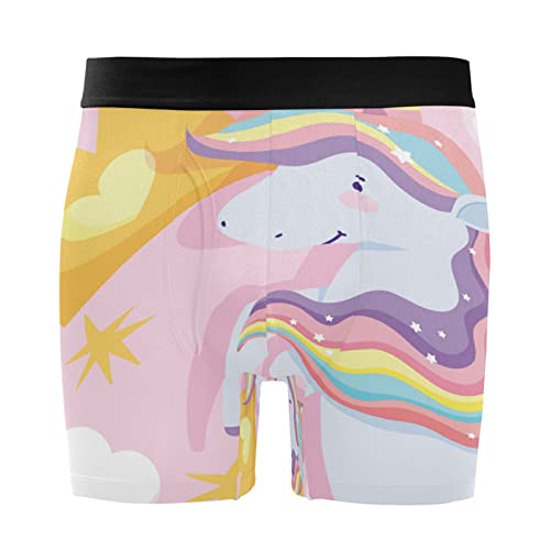 Bóxer para hombre antirozaduras: pack de 2 calzoncillos cómodos de unicornio rosa