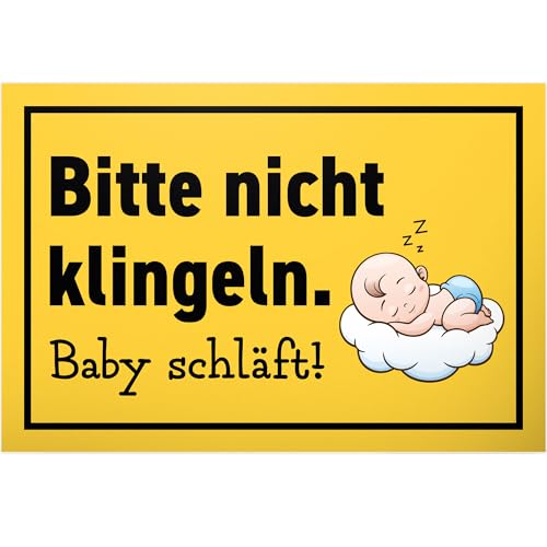 DankeDir! Bitte nicht Klingeln Baby schläft - 30 x 20 cm Schild - Kollegen...