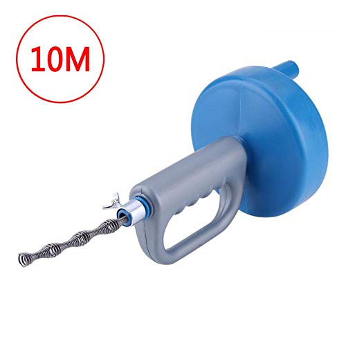 VOWAN Kitchen Bathroom Sewer Toilet Blockage Pipe Dredging Device 10M Drain Pipe Sink Cleaning Drain Dredging Tool