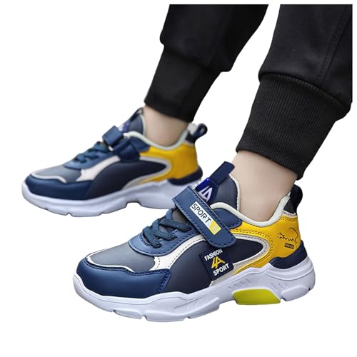 Kids Sneakers Leather Upper Breathable Casual Tennis Shoes for Athletic Running Walking Sports Boys and Girls2