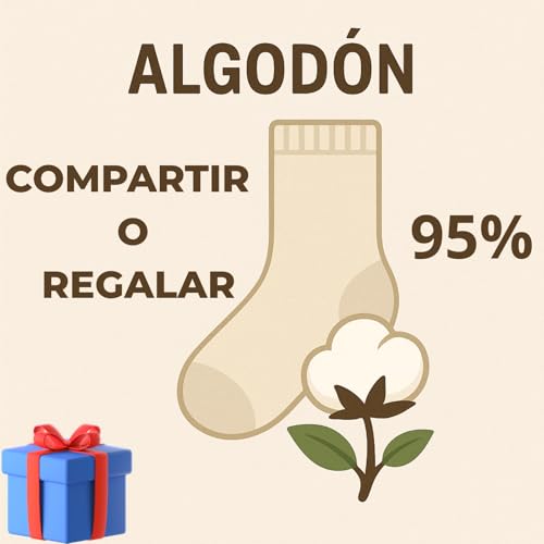 PS PROUTHS 6 Pares Calcetines Térmicos Hombre y Mujer – Calcetines Invierno Algodón o Lana - Calcetines Frío Extremo Interior Afelpado (FR/ES, Números, 35, 40, Regular, Regular, Algodón) - imagen 7