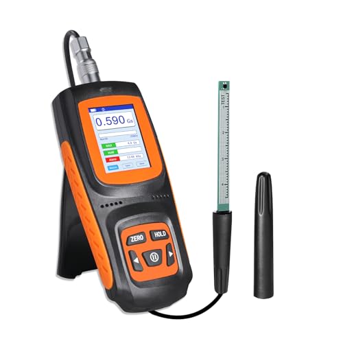 JuviPerpric ±1% Gauss Meter with Probe 0-2500mT, Handheld Digital Lab-Grade Precision DC Gauss Meter High-Accuracy Magnetic Portable Tesla Meter for Motors, Magnets, and Industrial Applications