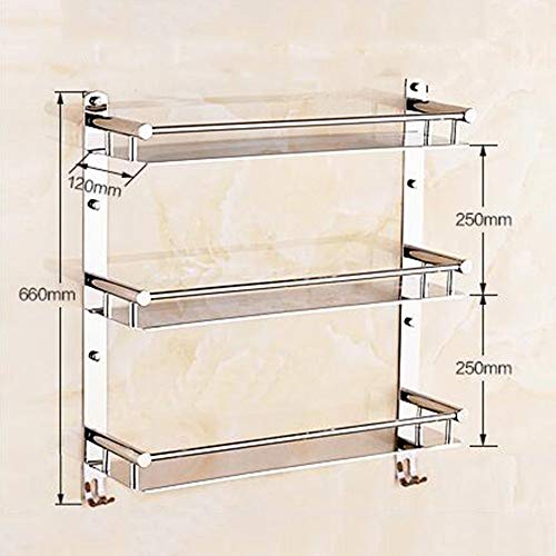 Toallero de baño de acero inoxidable para inodoro soporte de toallas individual o triple GZ