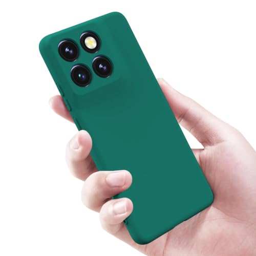 Image of FIRST MART Matte Silicone Back Cover for Motorola Edge 70 - Green