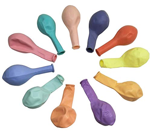 Image of Party Propz Pastel Balloons For Decoration - 200 Pcs Pastel Colour Balloons | Balloon Candy Theme | Rainbow Theme Birthday Decorations | Birthday Decoration Items for Girl | Multicolour (Latex)