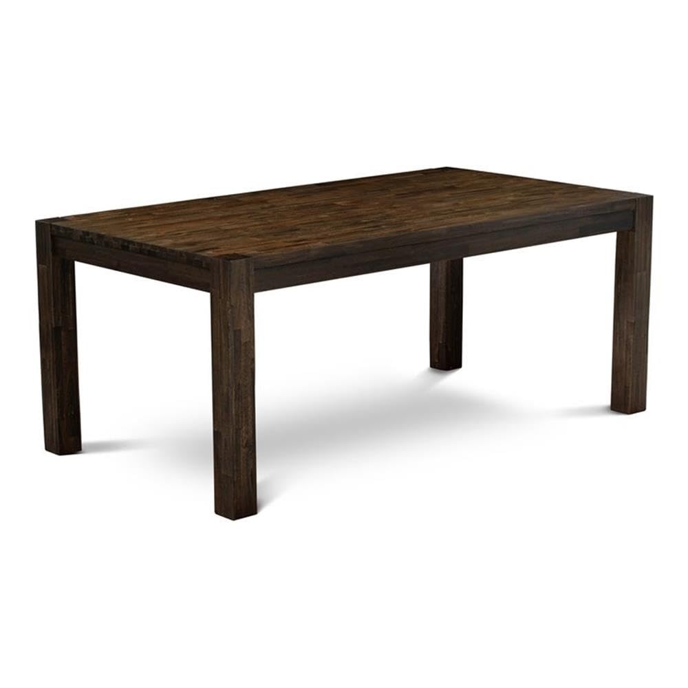 East West Furniture LM7-07-T Lismore Modern Dining Table - Rectangle Rustic Farmhouse Table, 40x72 Inch, Jacobean