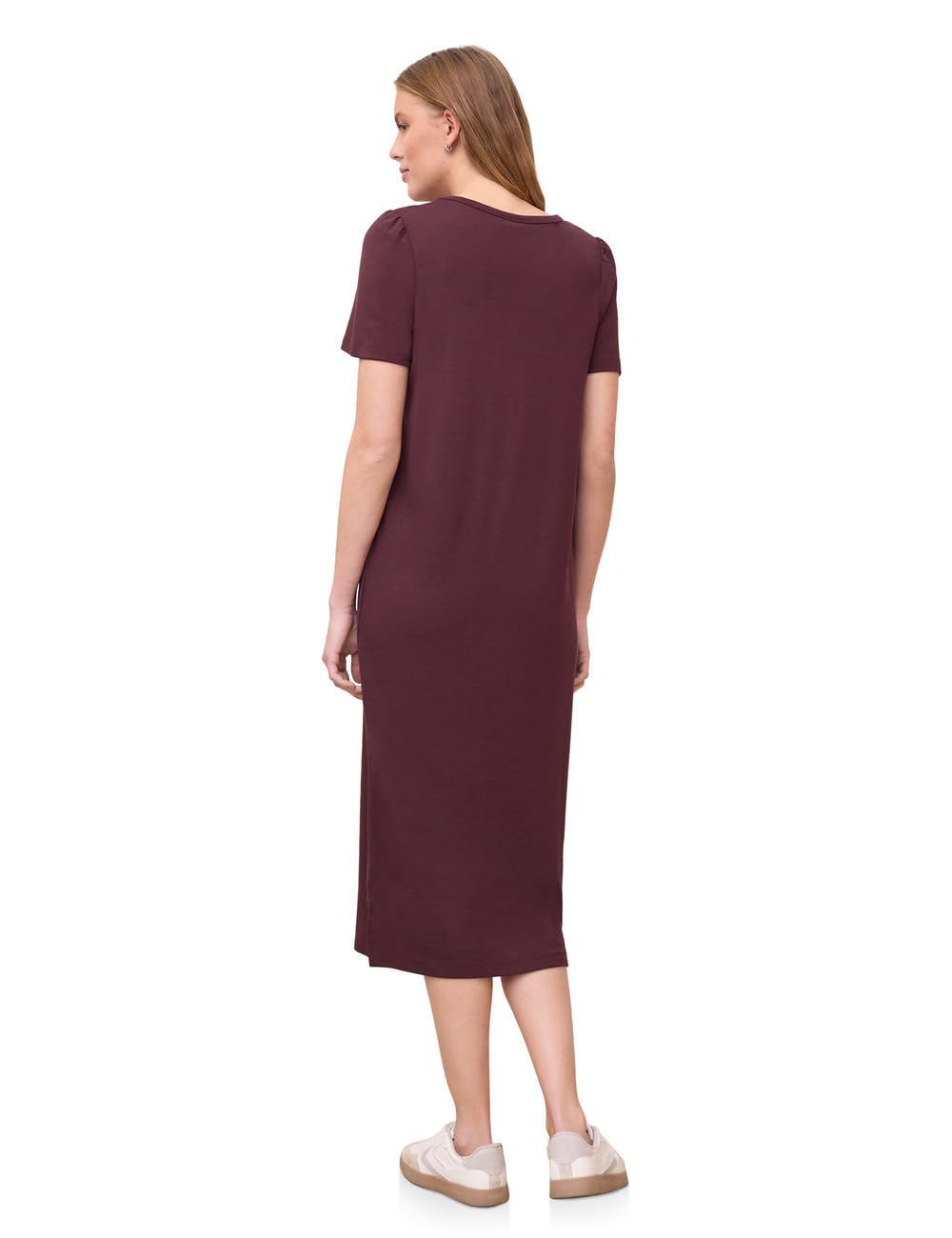 Street One Studio Midi-Kleid aus Jersey mit Puffärmeln
