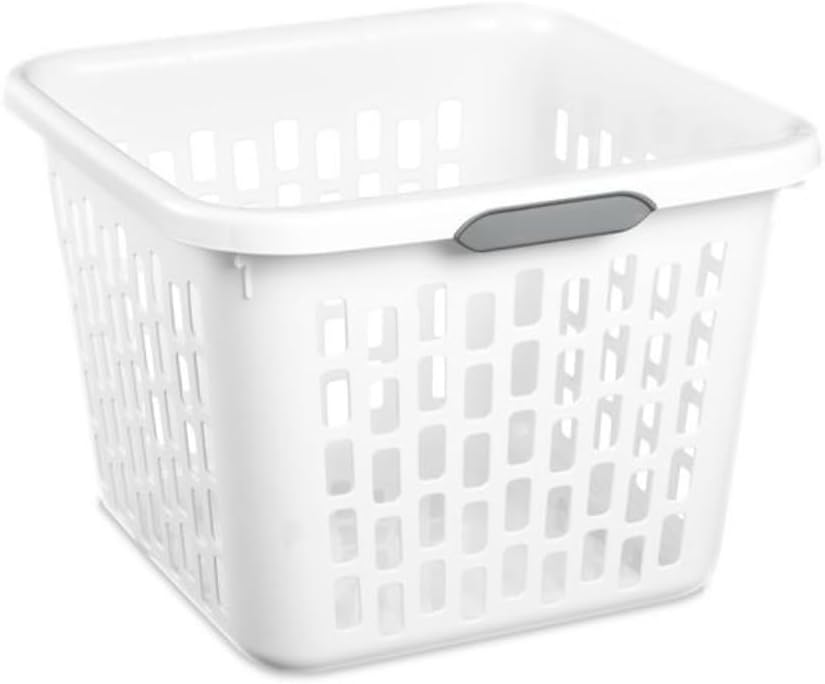 Sterilite 1.5 Bushel Square Laundry Basket USA BPA-free Large 19"x18.5"x13.5"